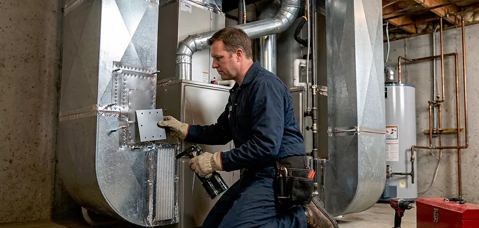 Supply and Return Plenum Repair in Elizabeth